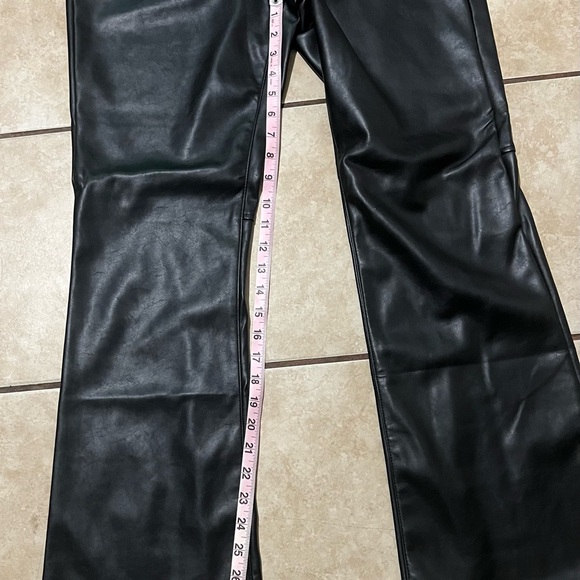 Gap Mid Rise Vegan Leather Baby Boot Pants 31/12S - Picture 6 of 9